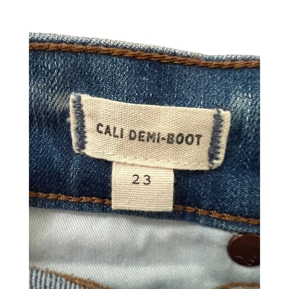 MADEWELL Cali Demi-Boot Jeans in Bronson Wash: Button-Front Edition Size 23 - Picture 7 of 9